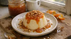 Panna cotta com doce de abóbora: sobremesa cremosa que pode fazer com antecedência