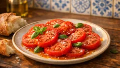 O truque dos 10 minutos que faz os tomates temperados saberem a verão