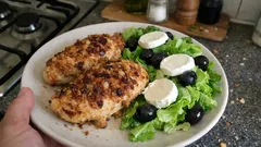 Frango com crosta de cebola no forno: estaladiço por fora, suculento por dentro