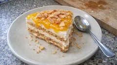 Semifrio de nata e bolacha Maria: cremoso, fácil e com camadas perfeitas