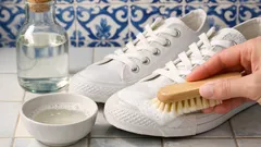 Como limpar ténis brancos com vinagre branco sem os estragar