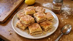 Biscoito da Teixeira em tabuleiro: canela e limão, fácil de cortar em quadrados