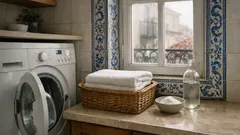 Como tirar o bolor da borracha da máquina de lavar com bicarbonato e vinagre