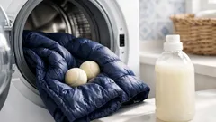 Como lavar um casaco de penas na máquina sem ficar aos grumos