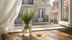 O truque do alecrim na jarra que perfuma a casa em poucas horas