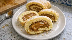 Torta de leite condensado cozido: massa bem fofa e recheio cremoso, sem complicações