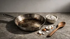 O truque com cascas de ovo e bicarbonato que devolve a vida a frigideiras engorduradas