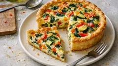 Tarte de legumes suculenta e sem base húmida: o passo simples que faz a diferença