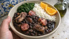 Feijoada à brasileira em casa: cozedura lenta e caldo bem cremoso