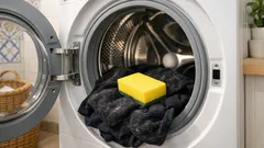 Porque é que tanta gente põe uma esponja na máquina de lavar e o que muda na roupa